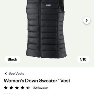Patagonia Women's Dark Black Down Vest